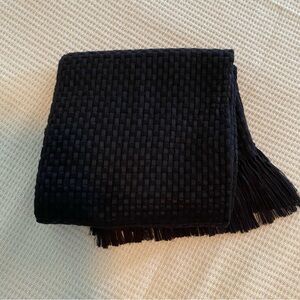 BLUSH Silk & Cashmere Black Wrap